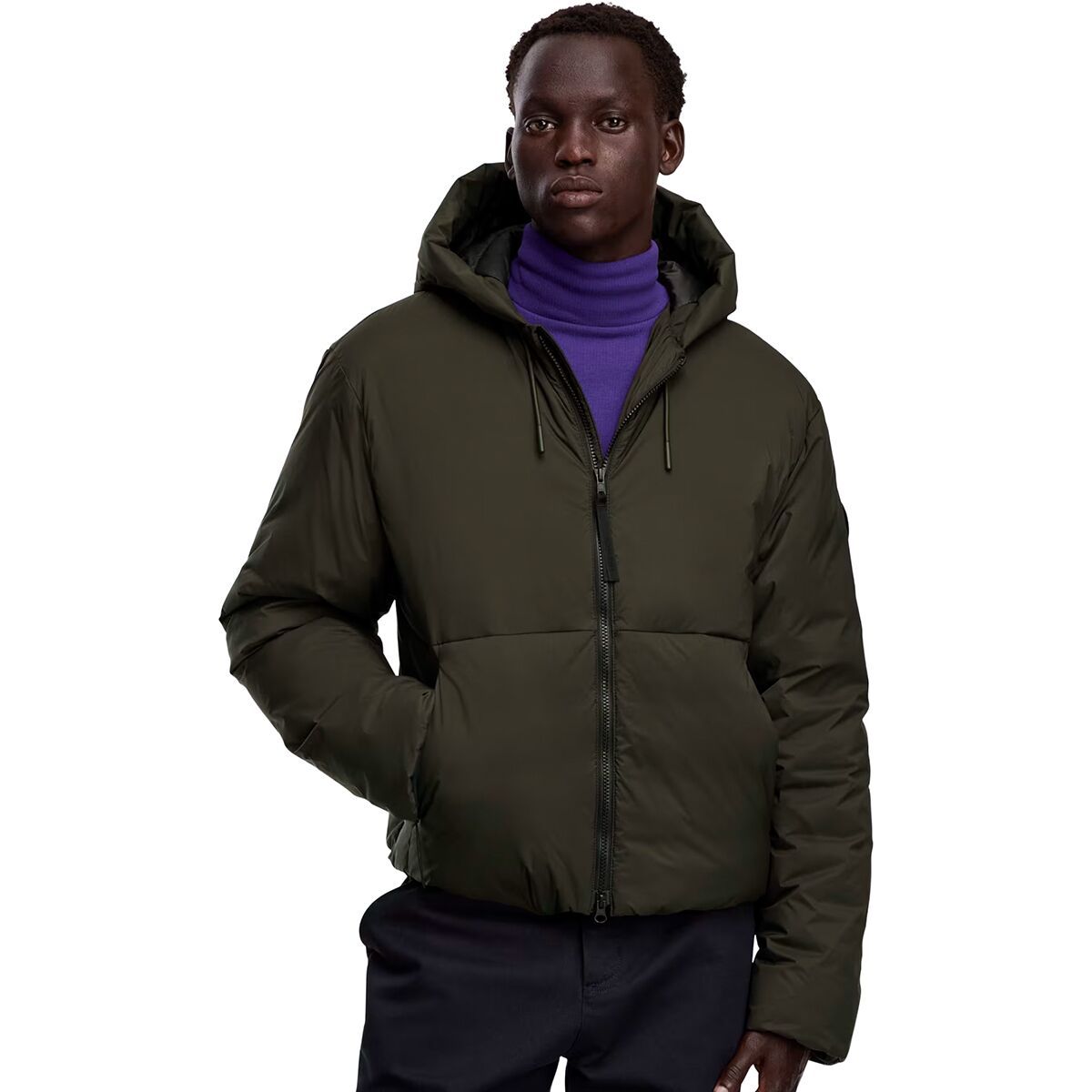 Image of Canada Goose Lodge Hooded Jacket - R - Black Disc - Men's Volcano, XL