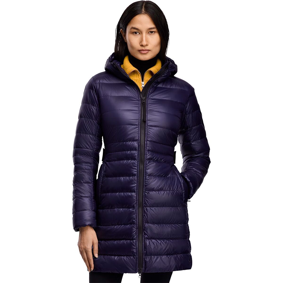 Image of Canada Goose Cypress Hooded Jacket - Black Disc - Women's Future Dusk, M