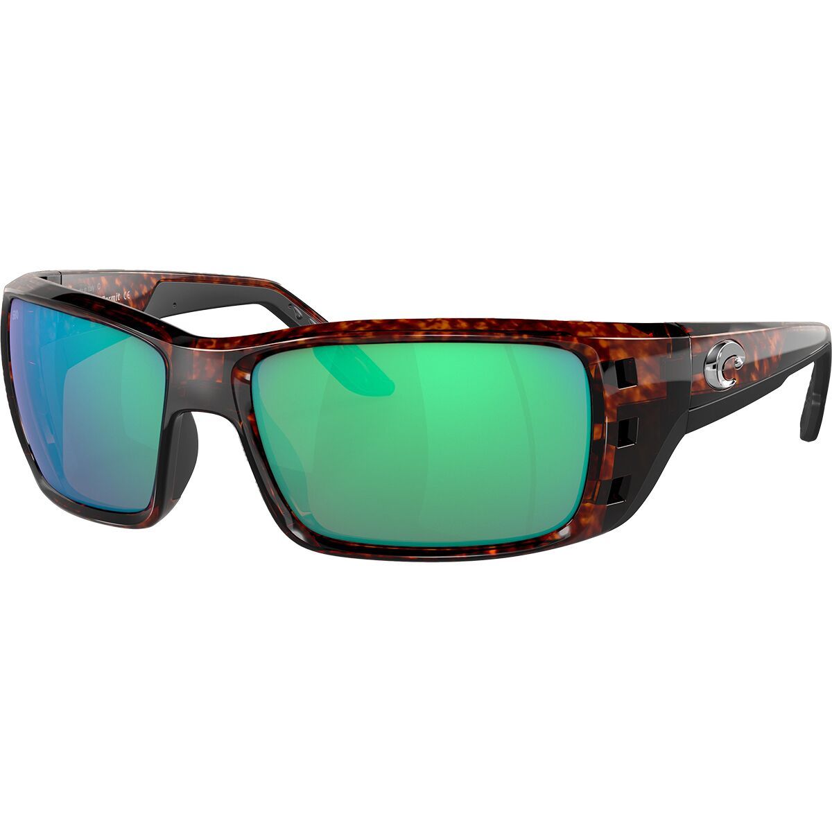 Image of Costa Permit 580G Polarized Sunglasses Tortoise/Green Mirror, One Size