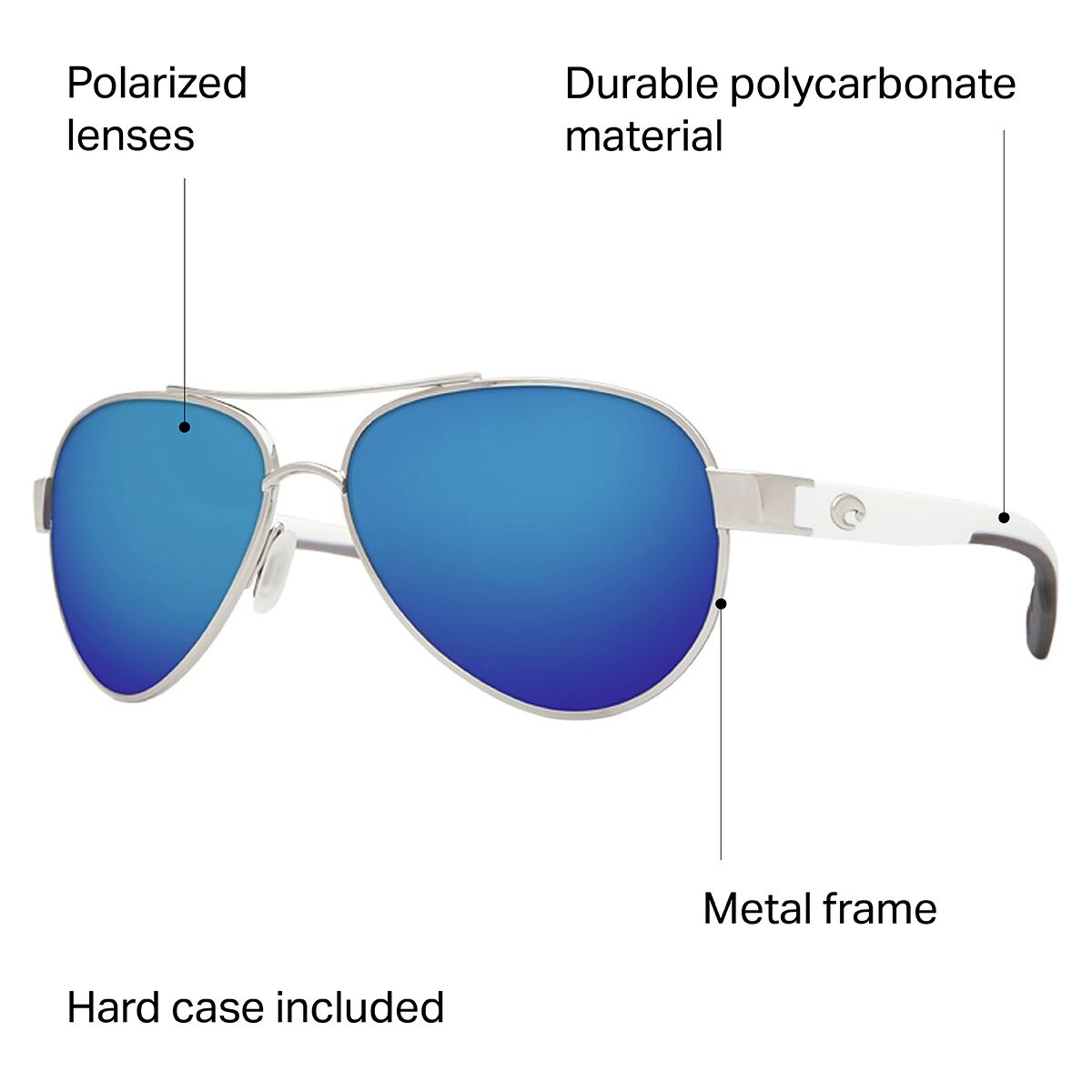 Costa Loreto 580P Polarized Sunglasses - Accessories