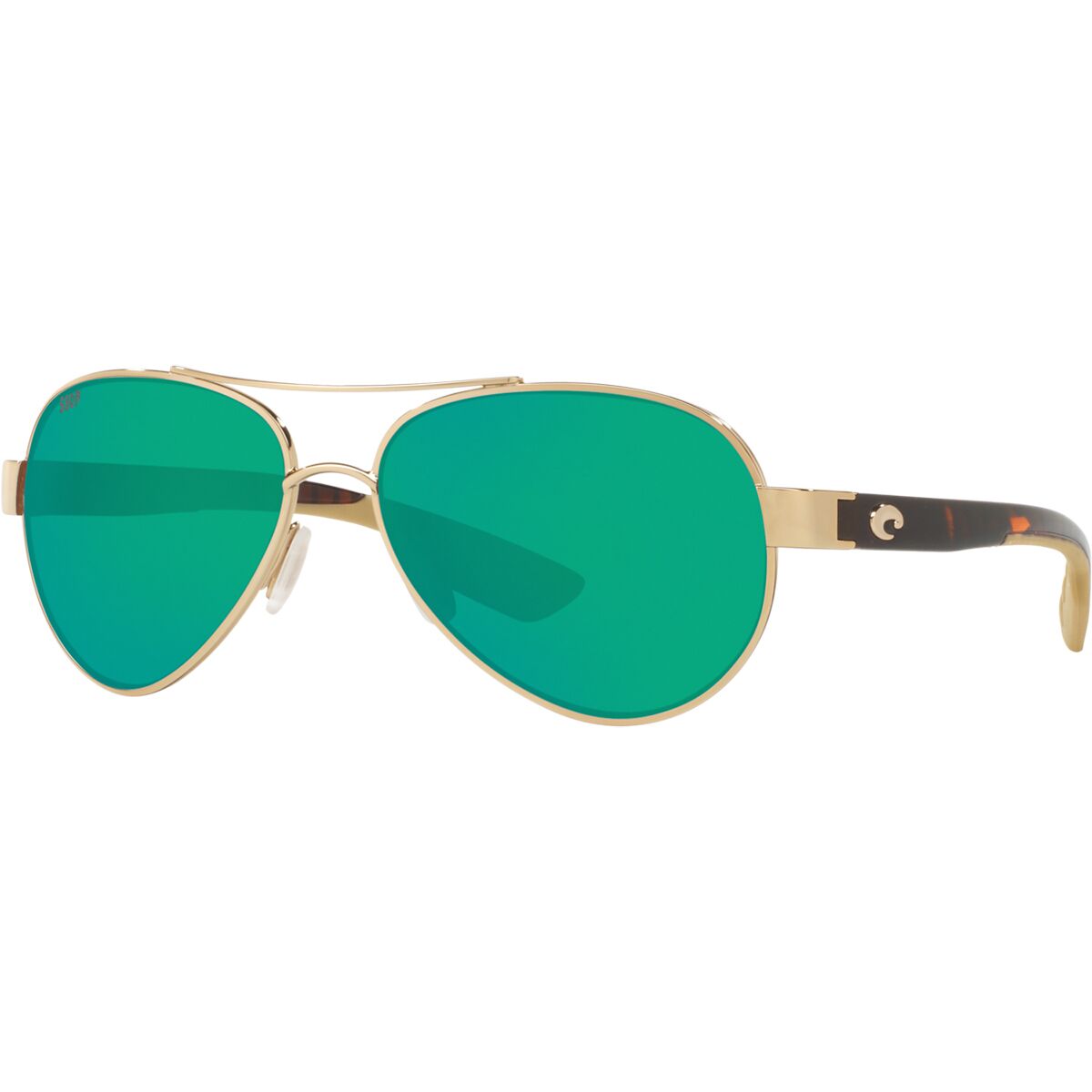 Image of Costa Loreto 580P Polarized Sunglasses Rose Gold Frame/Tortoise Temples Frame, One Size