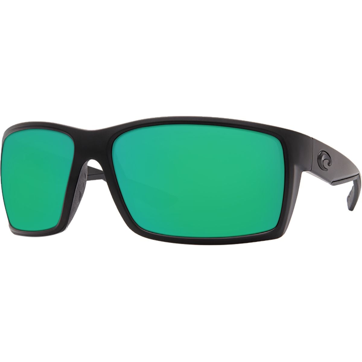 Pre-owned Costa Del Mar Costa Reefton 580g Polarized Sunglasses In Blackout Green Mirror 580g