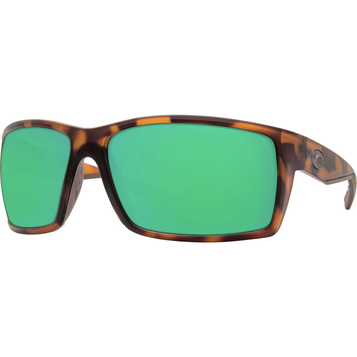 Image of Costa Reefton 580G Polarized Sunglasses Matte Retro Tort Green Mirror 580g, One Size