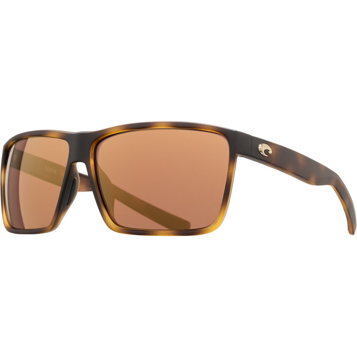 Image of Costa Rincon 580G Polarized Sunglasses Matte Tortoise/Gold Mirror 580G, One Size