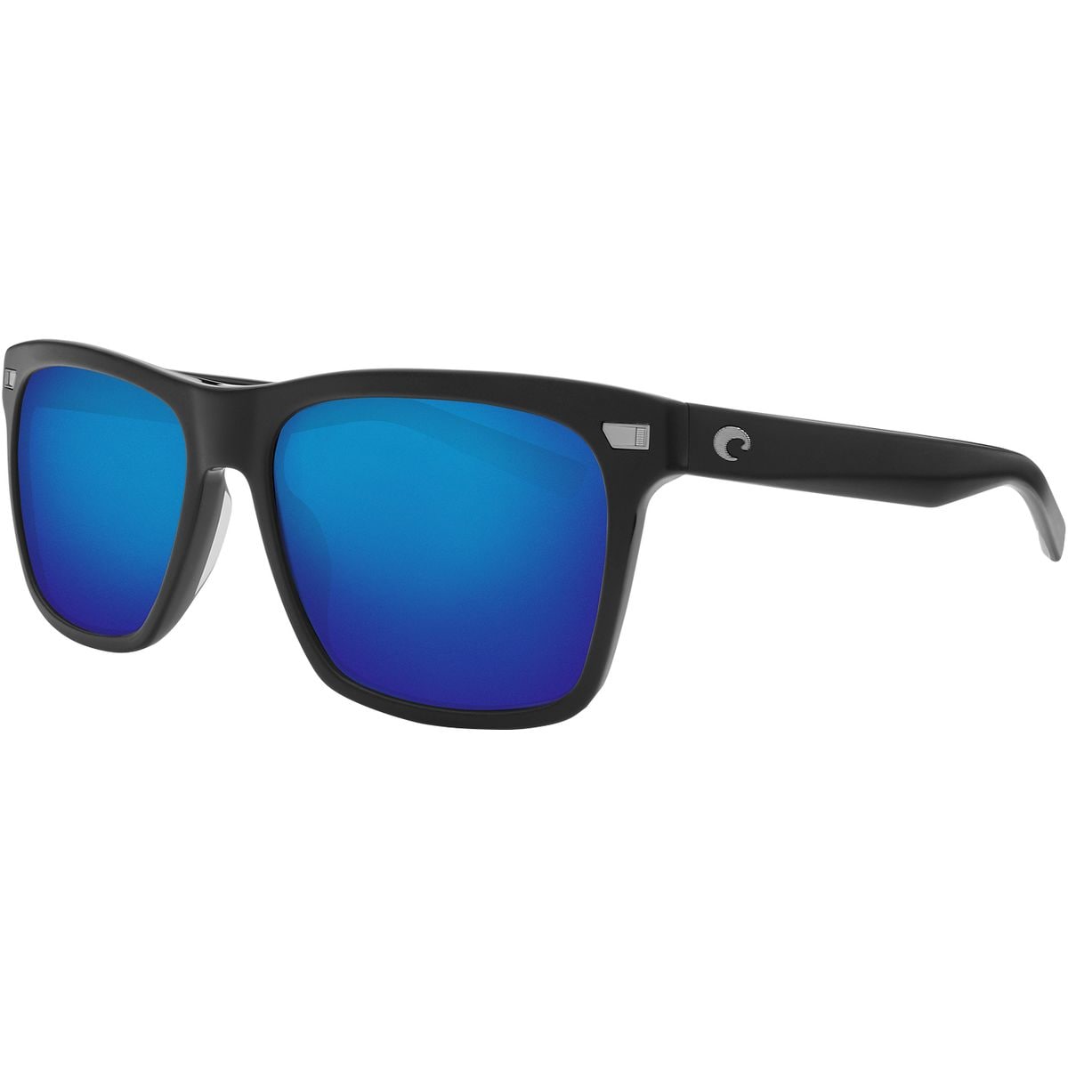 Pre-owned Costa Del Mar Costa Aransas 580g Polarized Sunglasses In Blue Mirror 580g/matte Black Frame