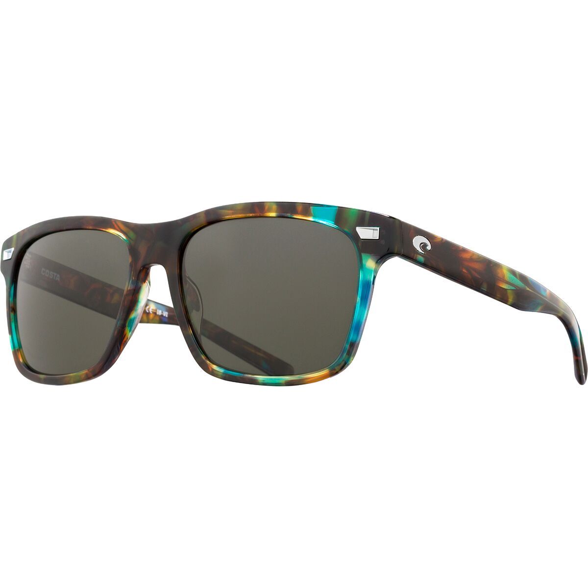 Image of Costa Aransas 580G Polarized Sunglasses Gray Silver Mirror 580g, One Size