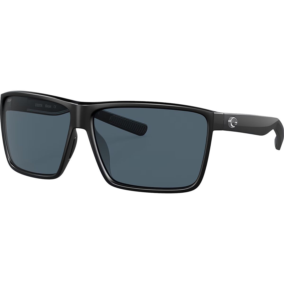 Image of Costa Rincon 580P Polarized Sunglasses Matte Black/Gray 580P, One Size