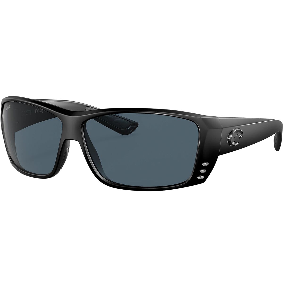Costa Costa Tuna Alley Blackout 580P Polarized Sunglasses Gray, One Size