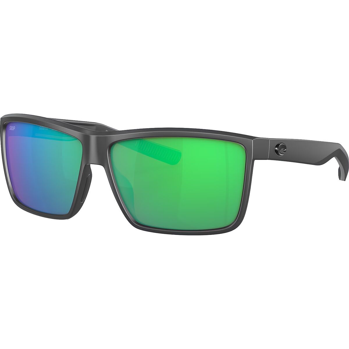 Image of Costa Rinconcito 580P Polarized Sunglasses Matte Gray Frame/Green Mirror 580P, One Size
