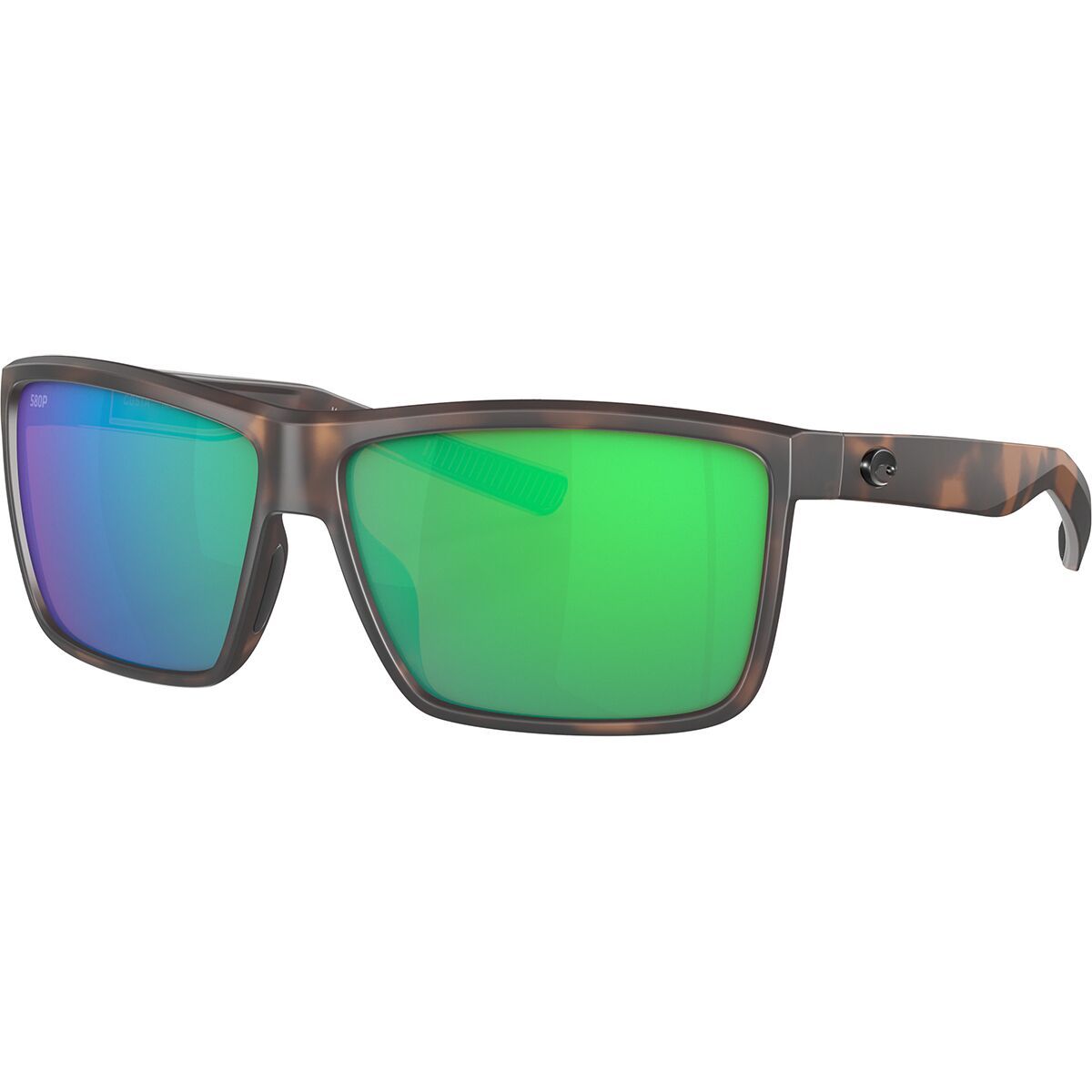 Image of Costa Rinconcito 580P Polarized Sunglasses Matte Tortoise Frame/Green Mirror 580P, One Size
