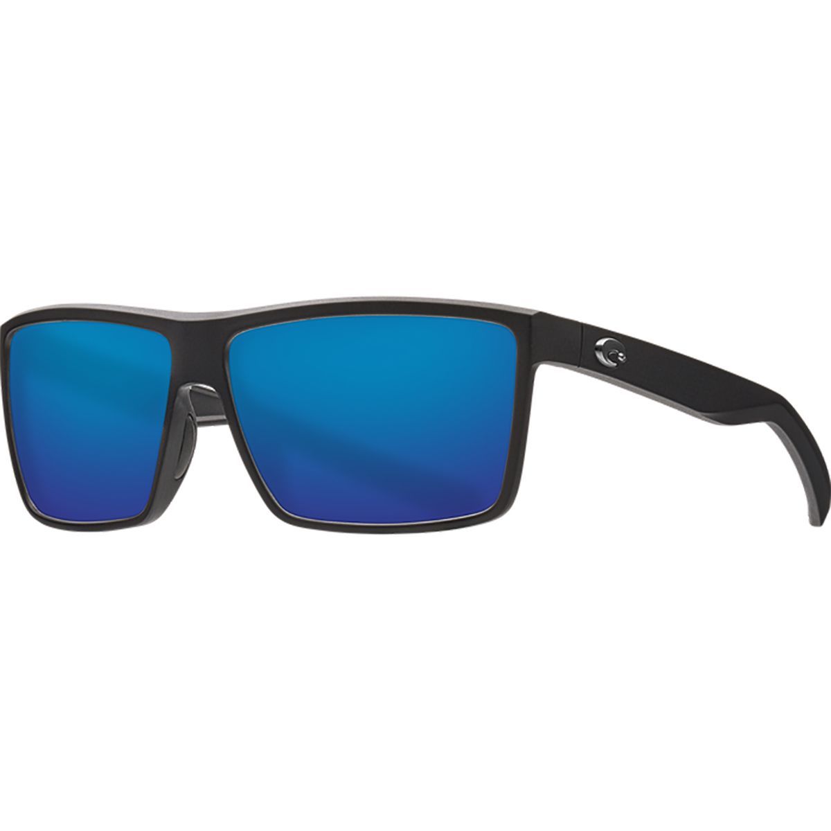 Costa Rinconcito 580G Polarized Sunglasses Matte Black Frame/Blue Mirror, One Size