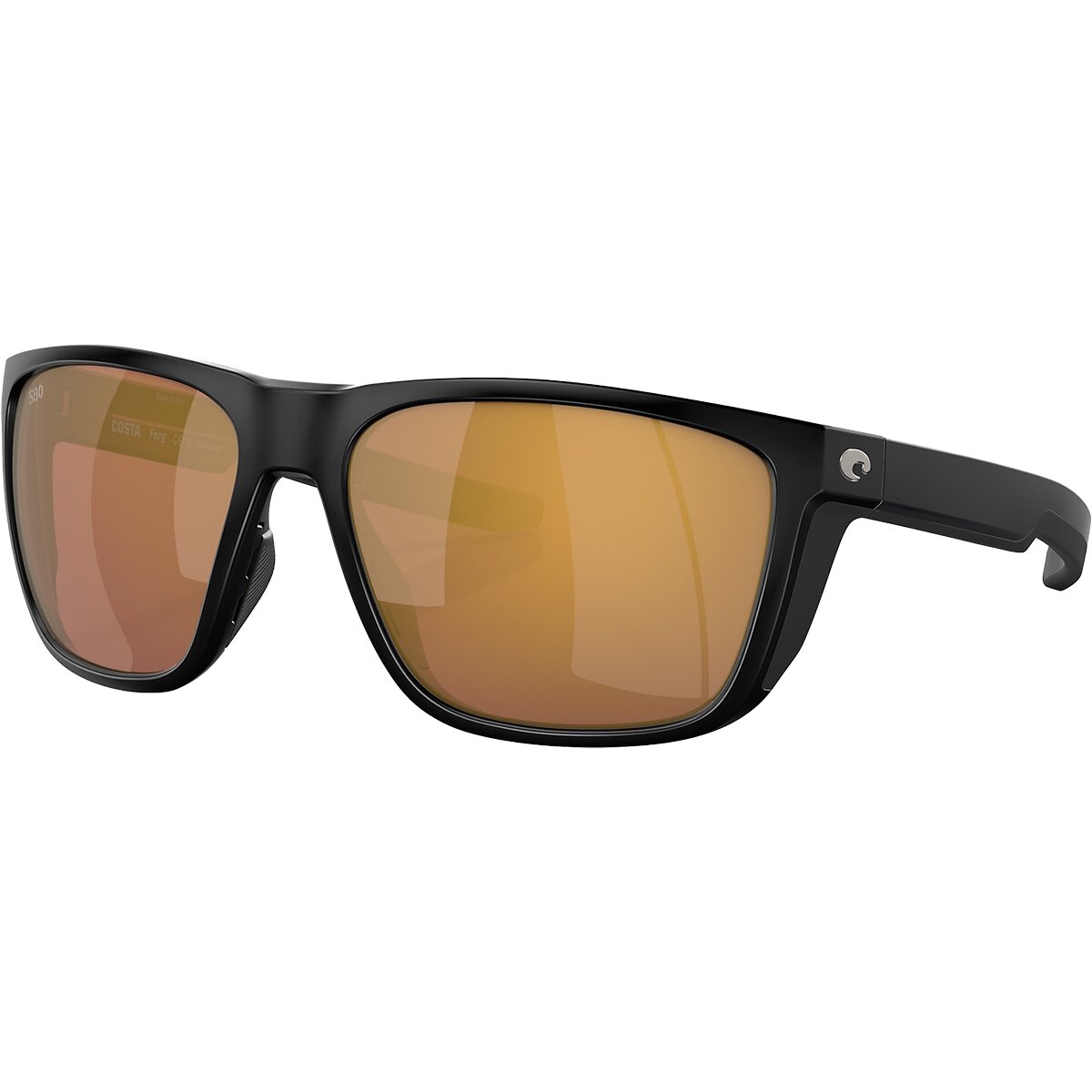 Image of Costa Ferg 580G Polarized Sunglasses Matte Black/Gold Mirror 580G, One Size