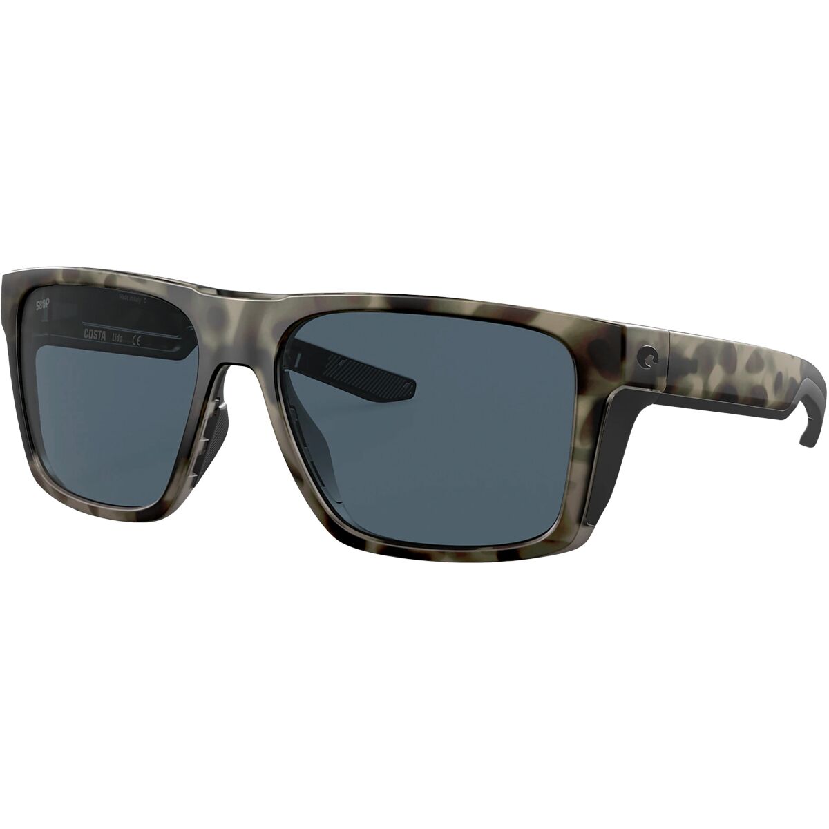 Pre-owned Costa Del Mar Costa Lido 580p Polarized Sunglasses In Wetlands Gray
