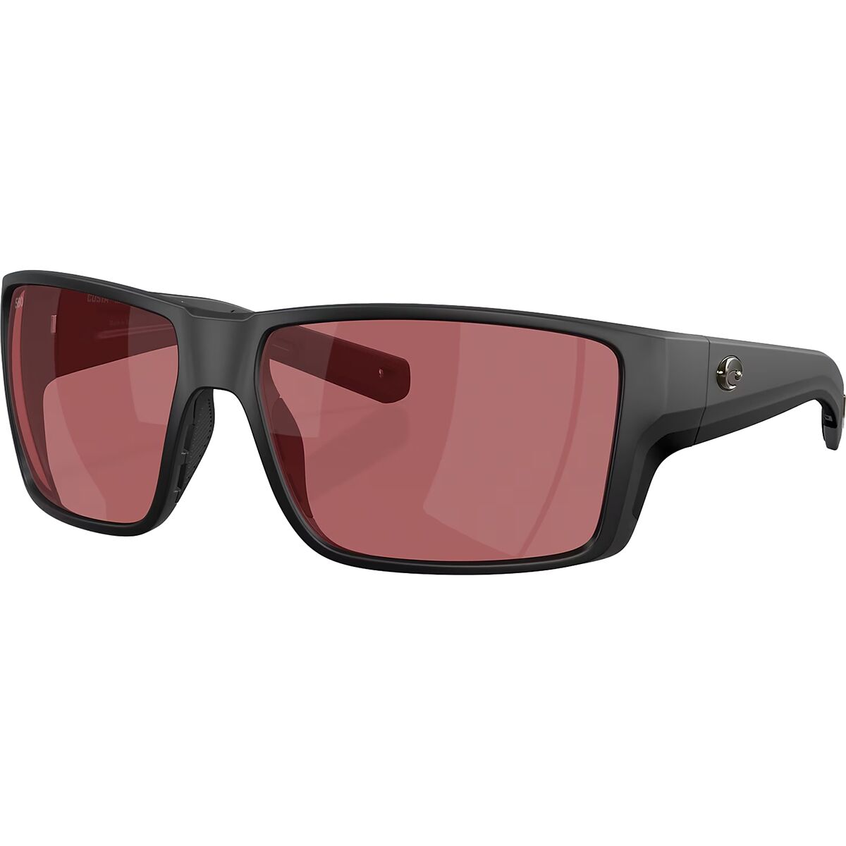 Image of Costa Reefton Pro 580G Polarized Sunglasses Matte Black/Rose 580G, One Size