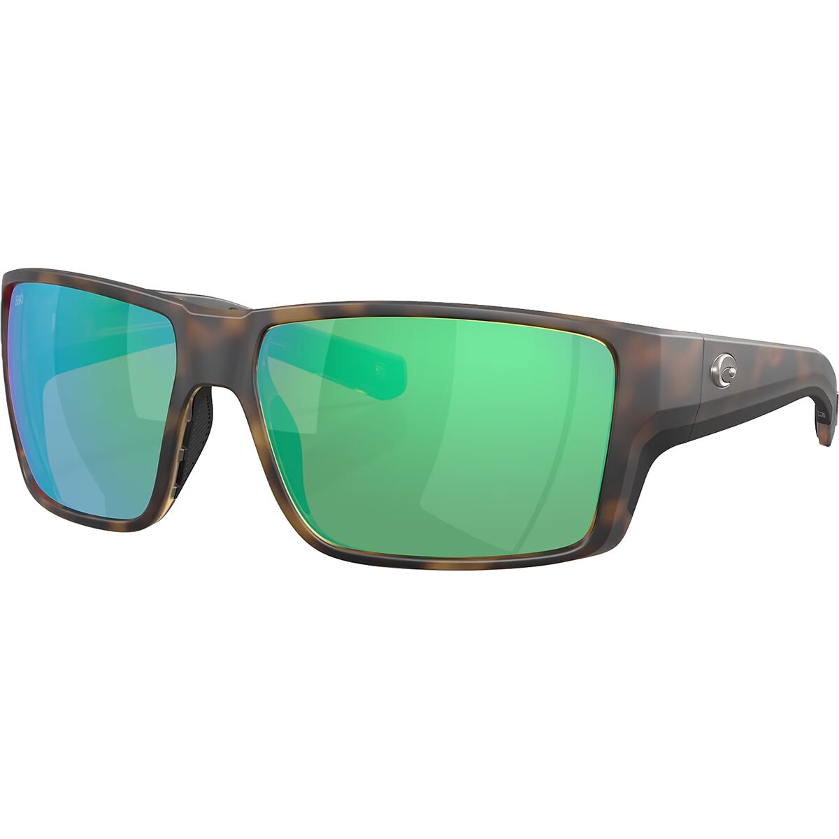 Image of Costa Reefton Pro 580G Polarized Sunglasses Matte Tortoise/Green Mirror 580G, One Size