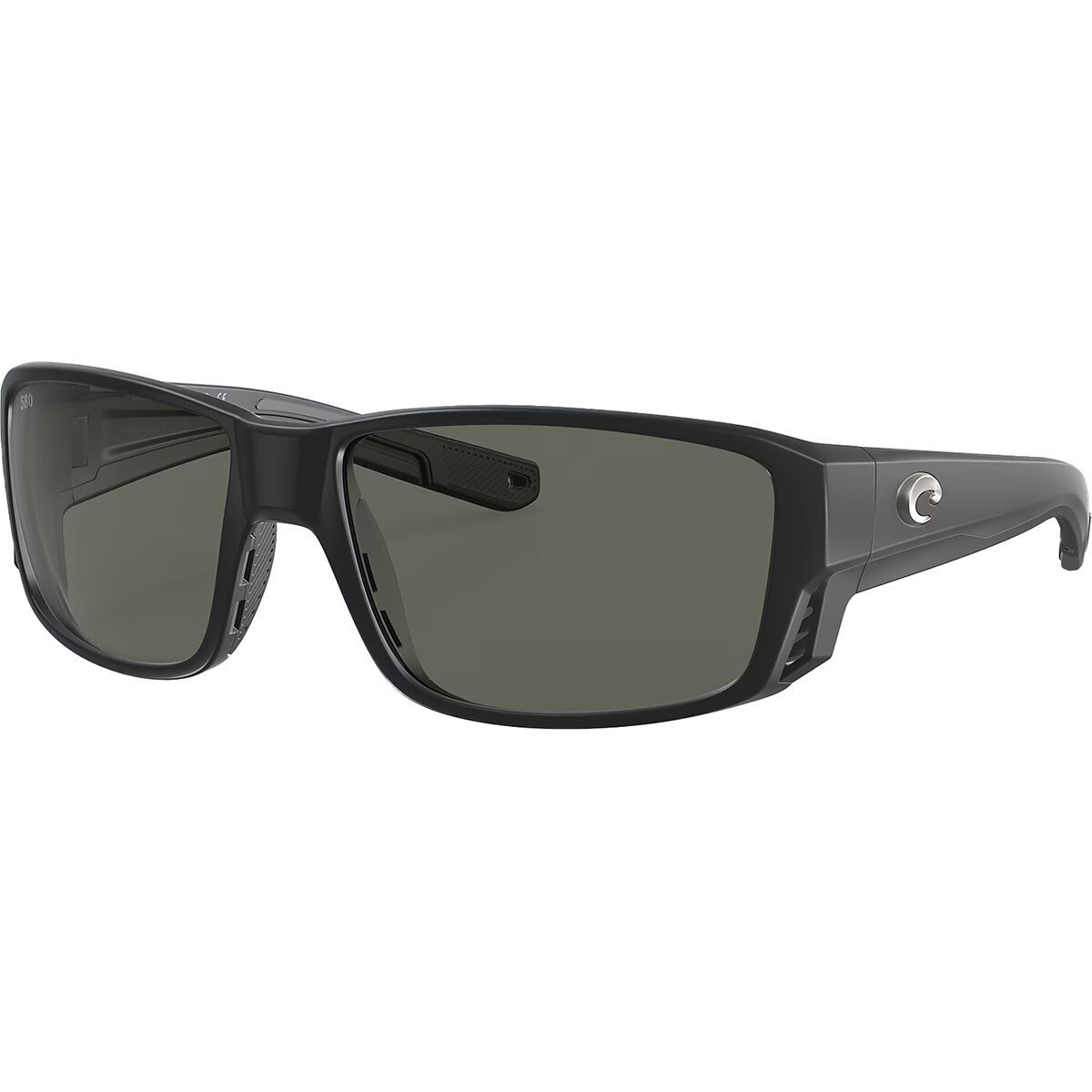 Image of Costa Tuna Alley Pro 580G Polarized Sunglasses Black Gray, One Size