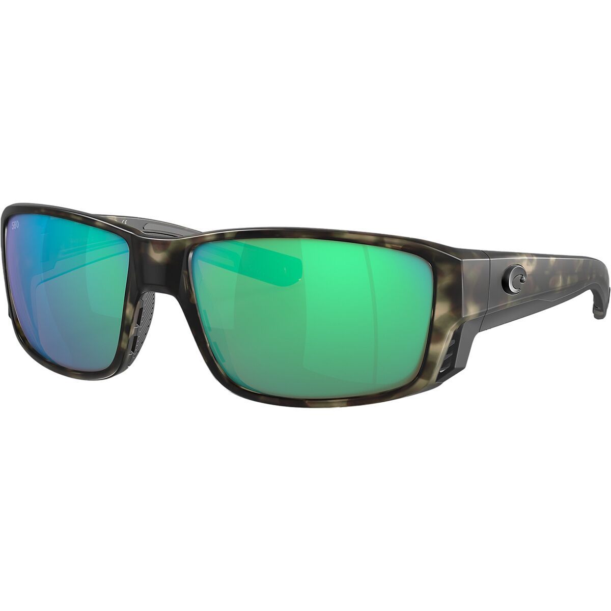 Image of Costa Tuna Alley Pro 580G Polarized Sunglasses Wetlands Green Mirror, One Size
