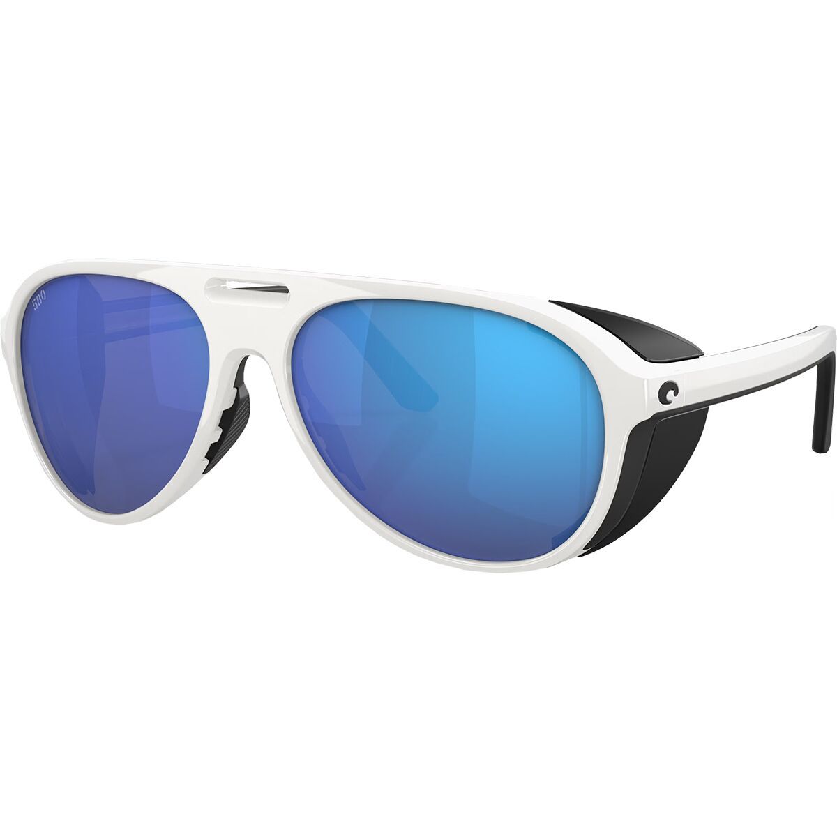 Image of Costa Grand Catalina Polarized Sunglasses Hull White/Blue Mirror 580G, One Size