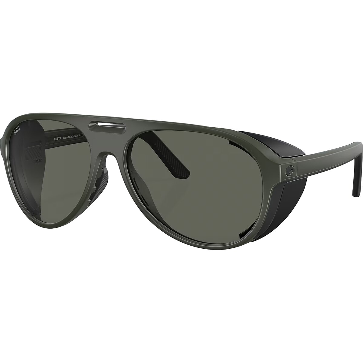 Image of Costa Grand Catalina Polarized Sunglasses Matte Olive/Gray 580G, One Size