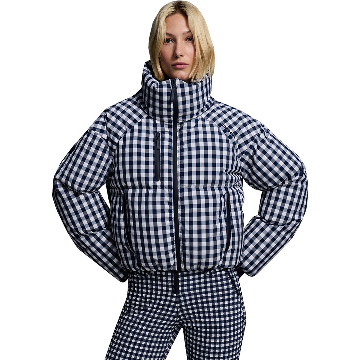 Image of Cordova Cortina Jacket - Women's Indigo Gingham, M