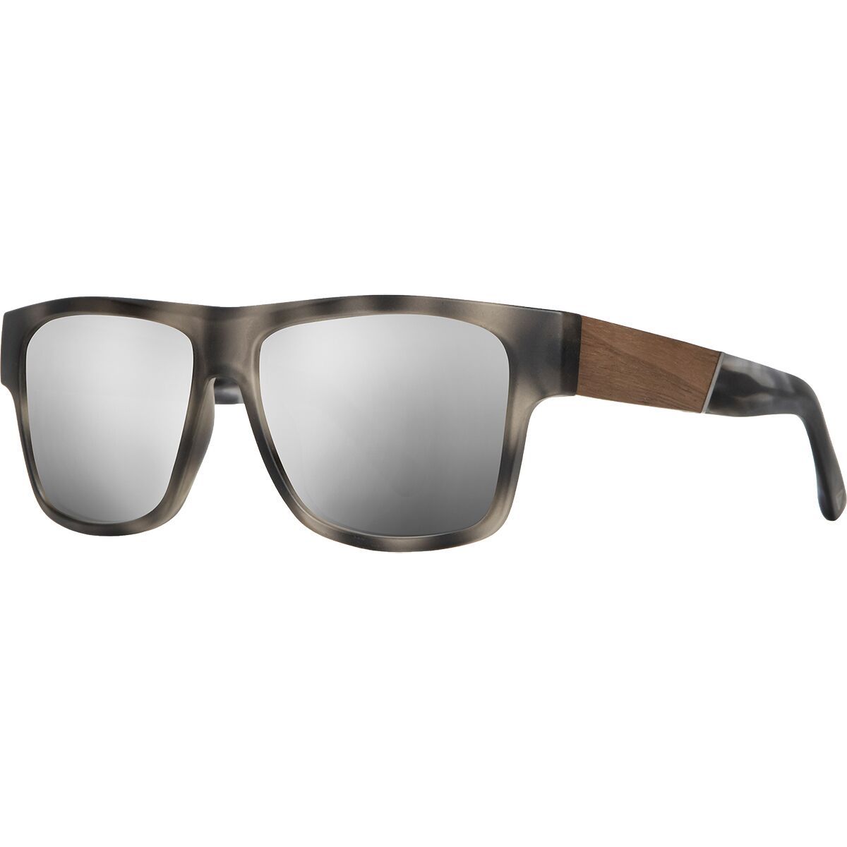 Image of CAMP Eyewear Cliff Polarized Sunglasses Matte Pearl Grey/Silver Mirror Polarized, One Size
