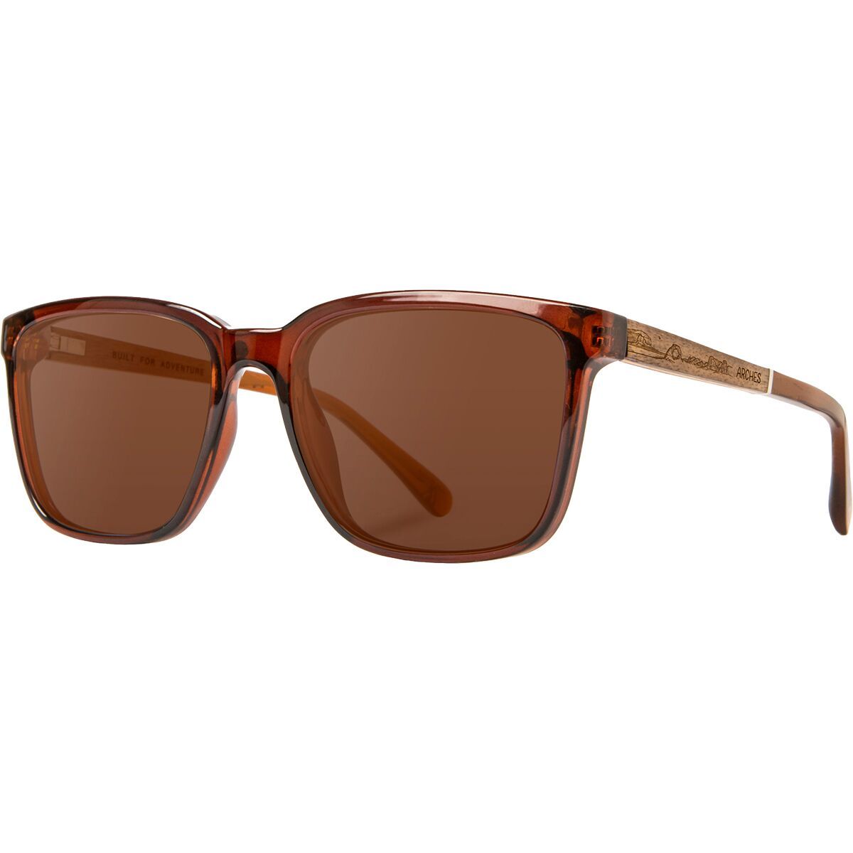 Image of CAMP Eyewear Crag Polarized Sunglasses Arches/HD Plus Polarized Brown, One Size