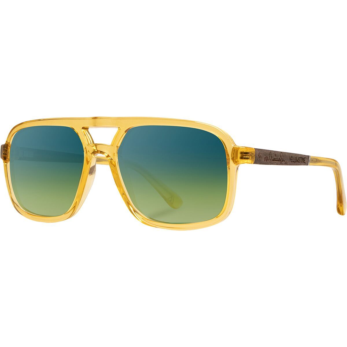 Image of CAMP Eyewear Glacier Polarized Sunglasses Yellowstone/HD Plus Polarized Sky, One Size