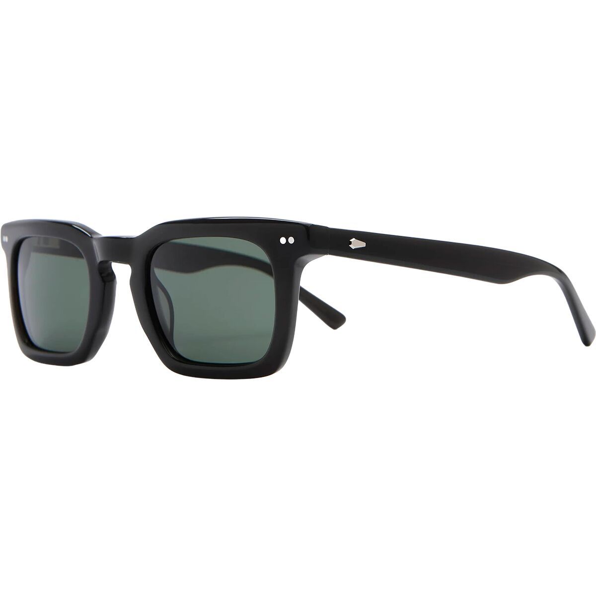 Image of Crap Eyewear The Radio Haze Polarized Sunglasses Off Black Bio/Polarized G15, Medium-Wide