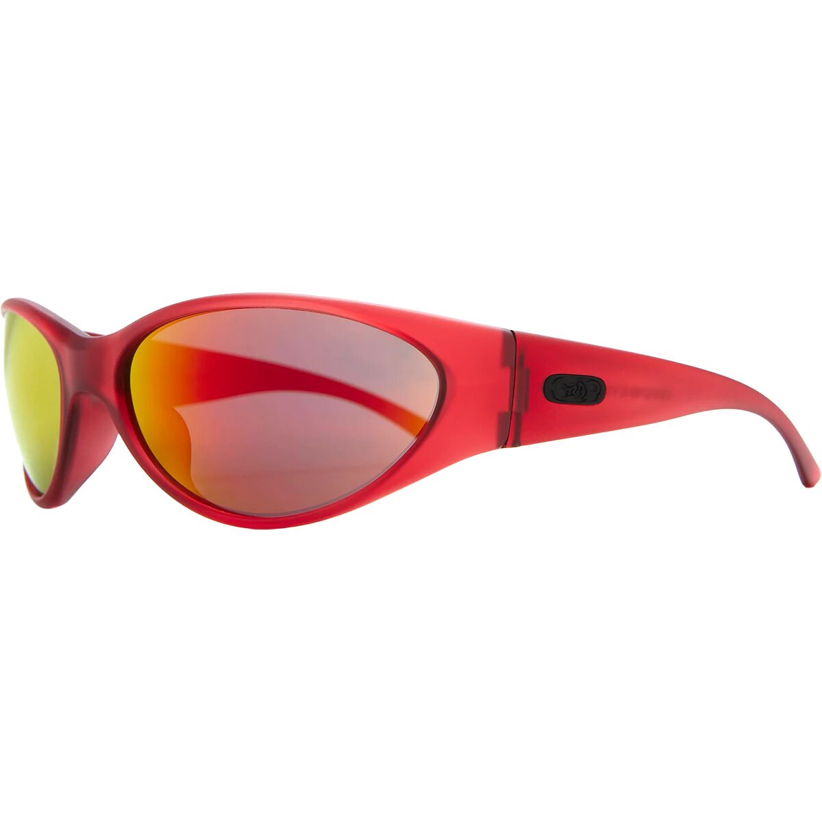 Crap Eyewear Crap Eyewear The Warp Zone Sunglasses Black Cherry/Reflective Red, Medium-Wide