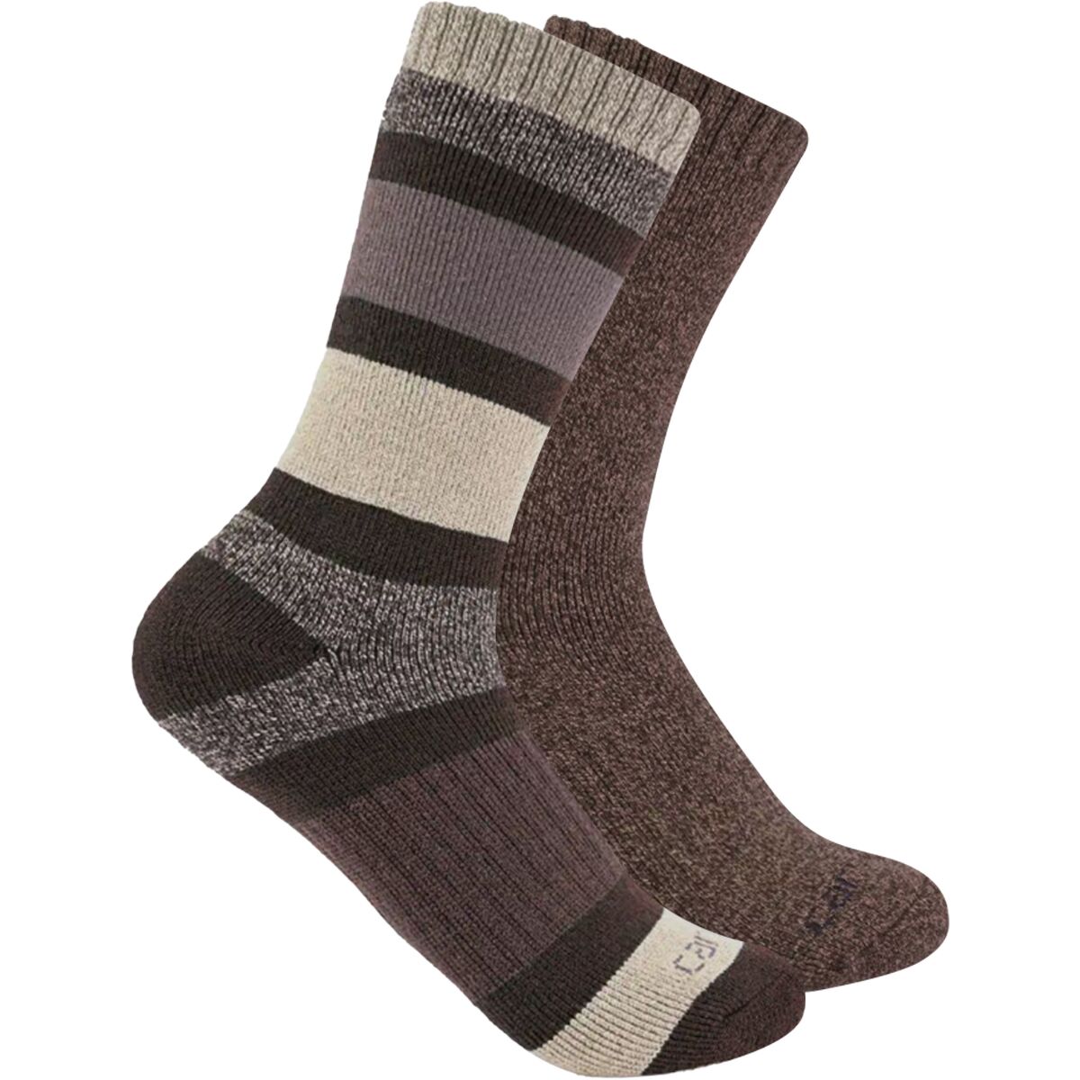 Image of Carhartt Gloves Heavyweight Crew Sock - 2-Pack - Women's Assorted 1, M
