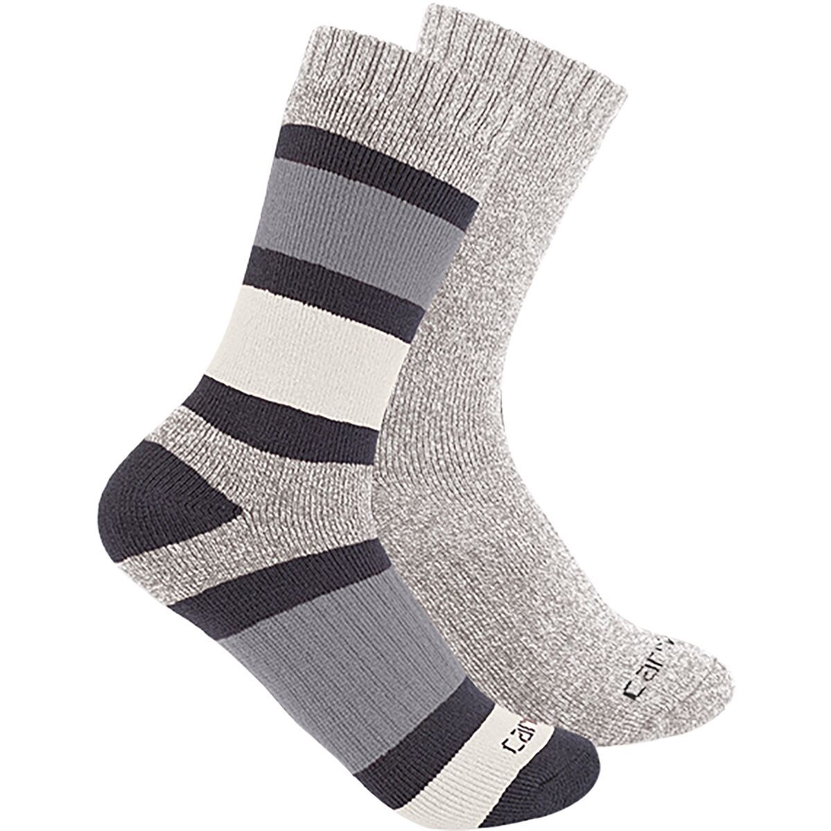 Image of Carhartt Gloves Heavyweight Crew Sock - 2-Pack - Women's Assorted 4, S