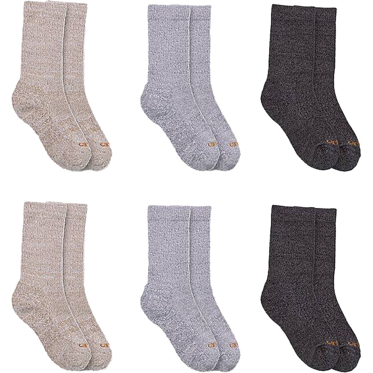 Carhartt Gloves Crew Sock - 6-Pack - Kids' Assorted 1, M