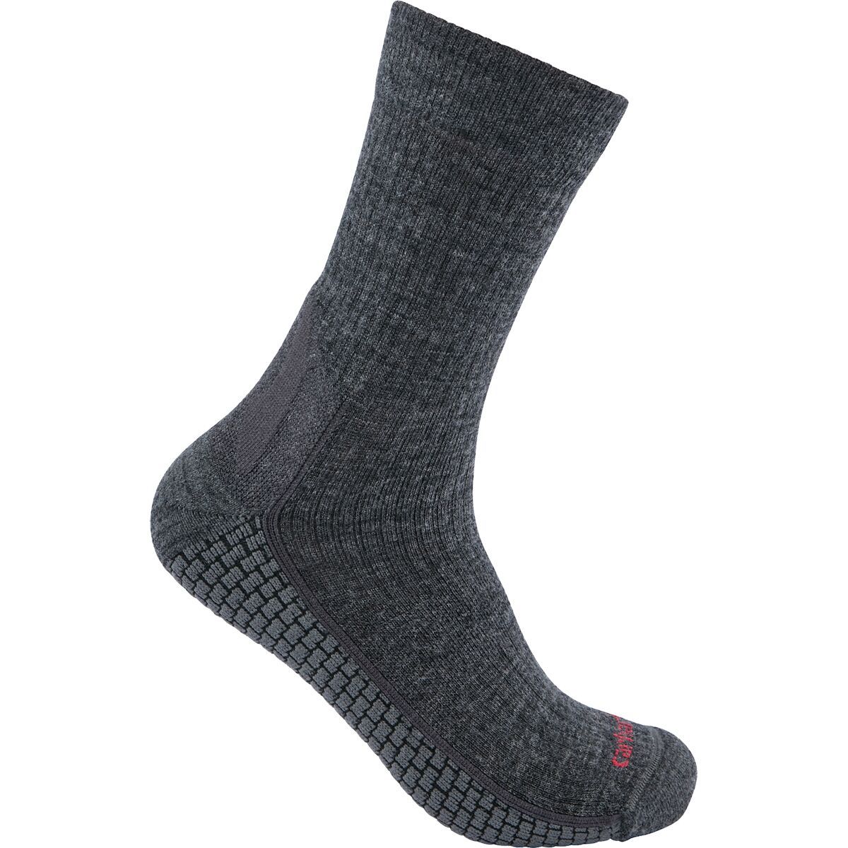 Image of Carhartt Gloves Force Grid Synthetic-Merino Wool BlendCrew Sock - Women's Carbon Heather, M