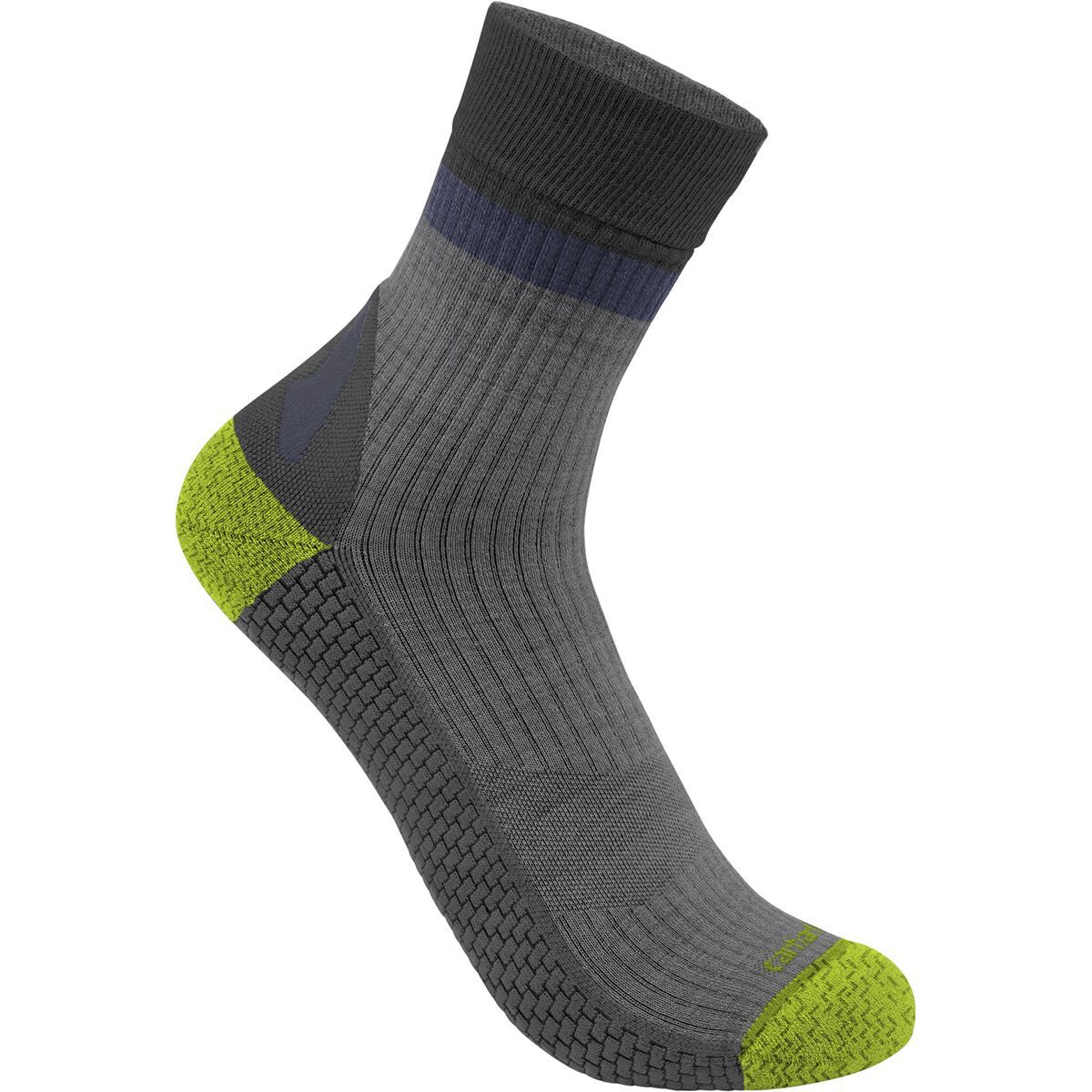 Image of Carhartt Gloves Force Grid Wool Blend Short Crew Sock - Men's Heather Grey, XL