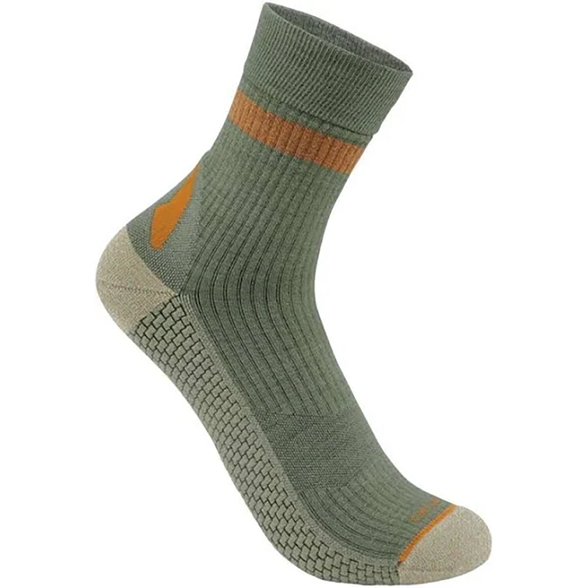Image of Carhartt Gloves Force Grid Wool Blend Short Crew Sock - Men's Loden Frost, XL