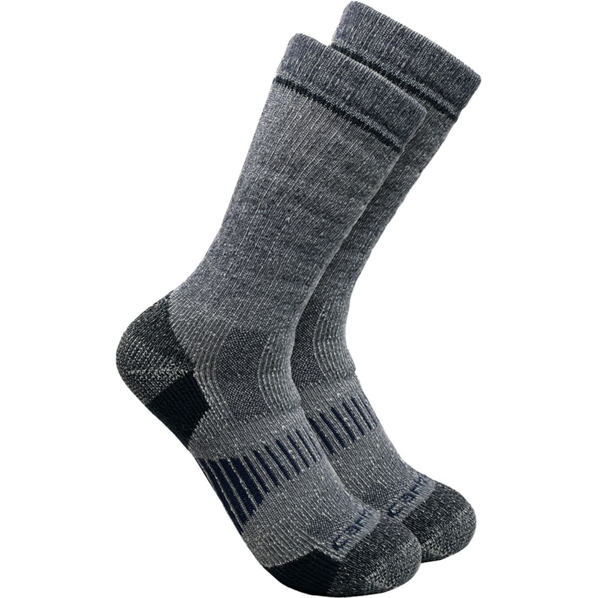 Image of Carhartt Gloves MW Synthetic-Wool Blend Boot Sock - 2-Pack - Men's Navy, L
