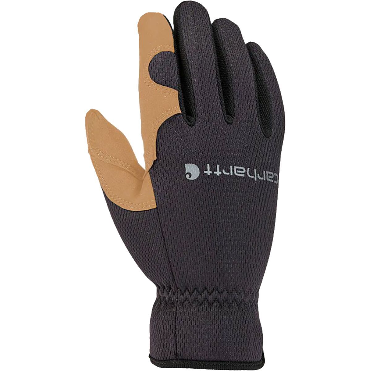 Image of Carhartt Gloves Padded Palm Fingerless Glove - Men's Black Barley, XL