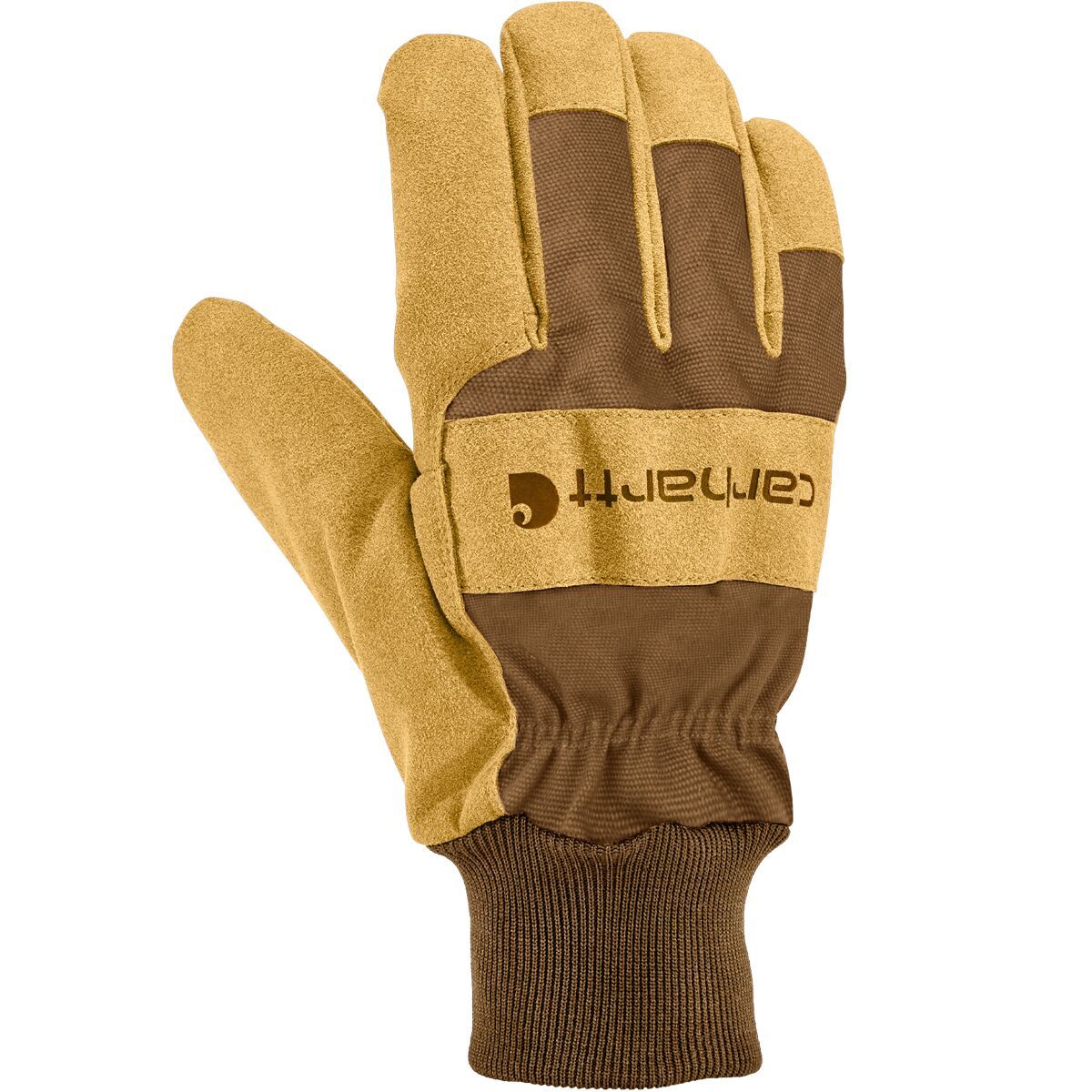 Image of Carhartt Gloves Storm Defender Insulated Knit Cuff Glove - Men's Brown Barley, M