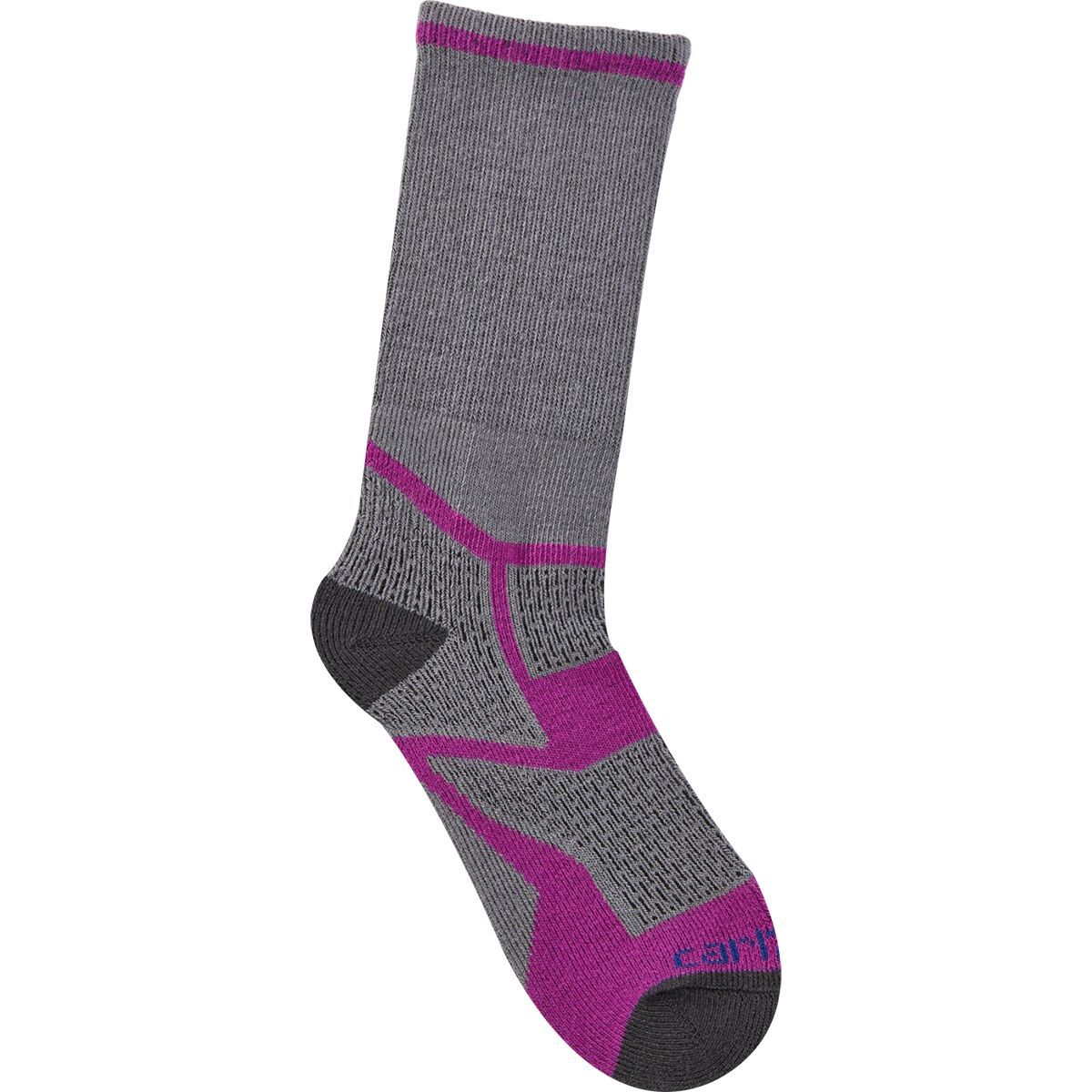 Image of Carhartt Gloves Synthetic-Merino Wool Blend Crew Sock- Kids' Purple, M