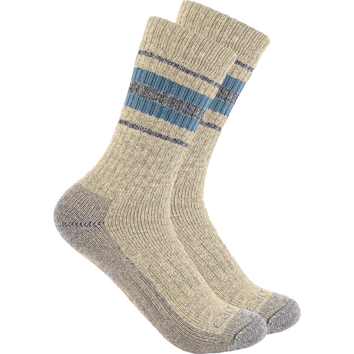 Carhartt Gloves Carhartt Gloves Synthetic-Wool Blend Crew Sock - 2-Pack - Women's Oat Milk, L