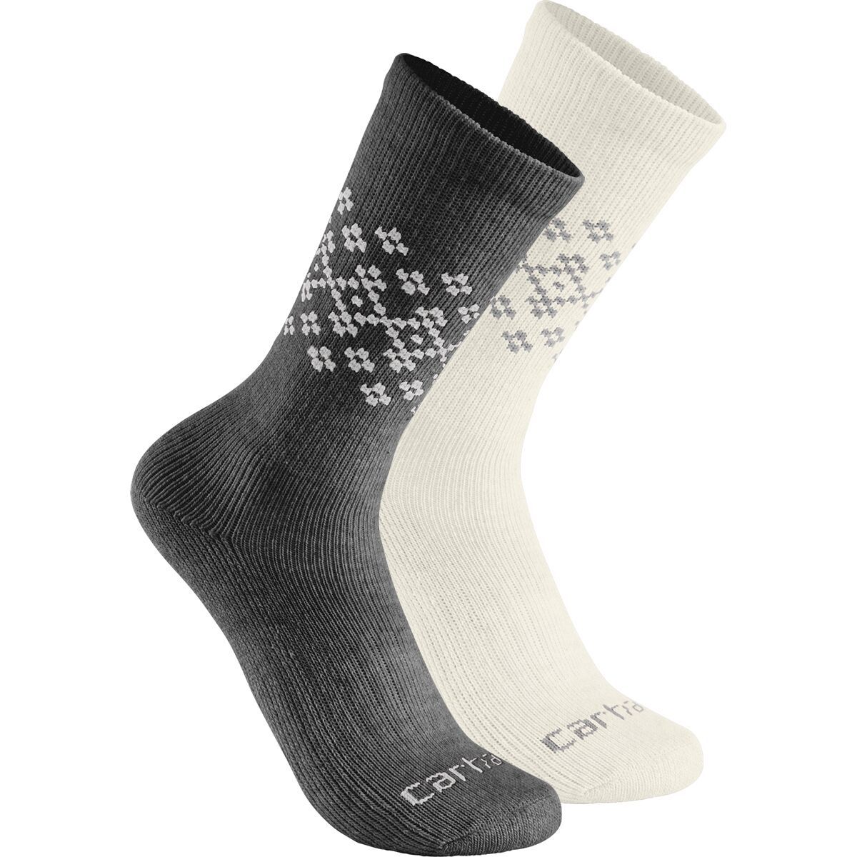 Image of Carhartt Gloves Synthetic-Wool Blend Fairisle Crew Sock - 2-Pack - Women's Assorted 1, L