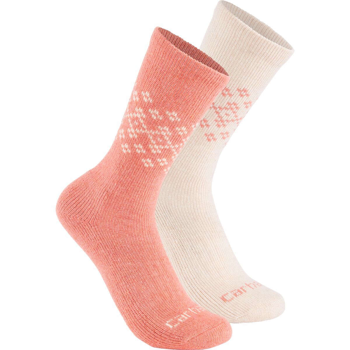 Image of Carhartt Gloves Synthetic-Wool Blend Fairisle Crew Sock - 2-Pack - Women's Assorted 3, M