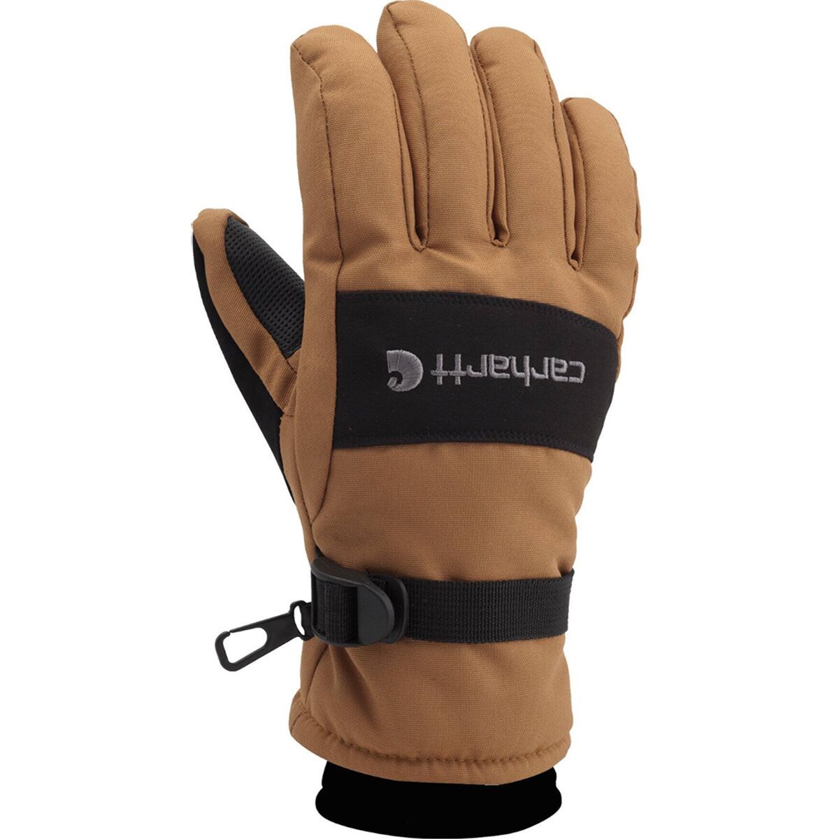 Image of Carhartt Gloves WP Insulated Knit Cuff Glove - Men's Brown Black, S