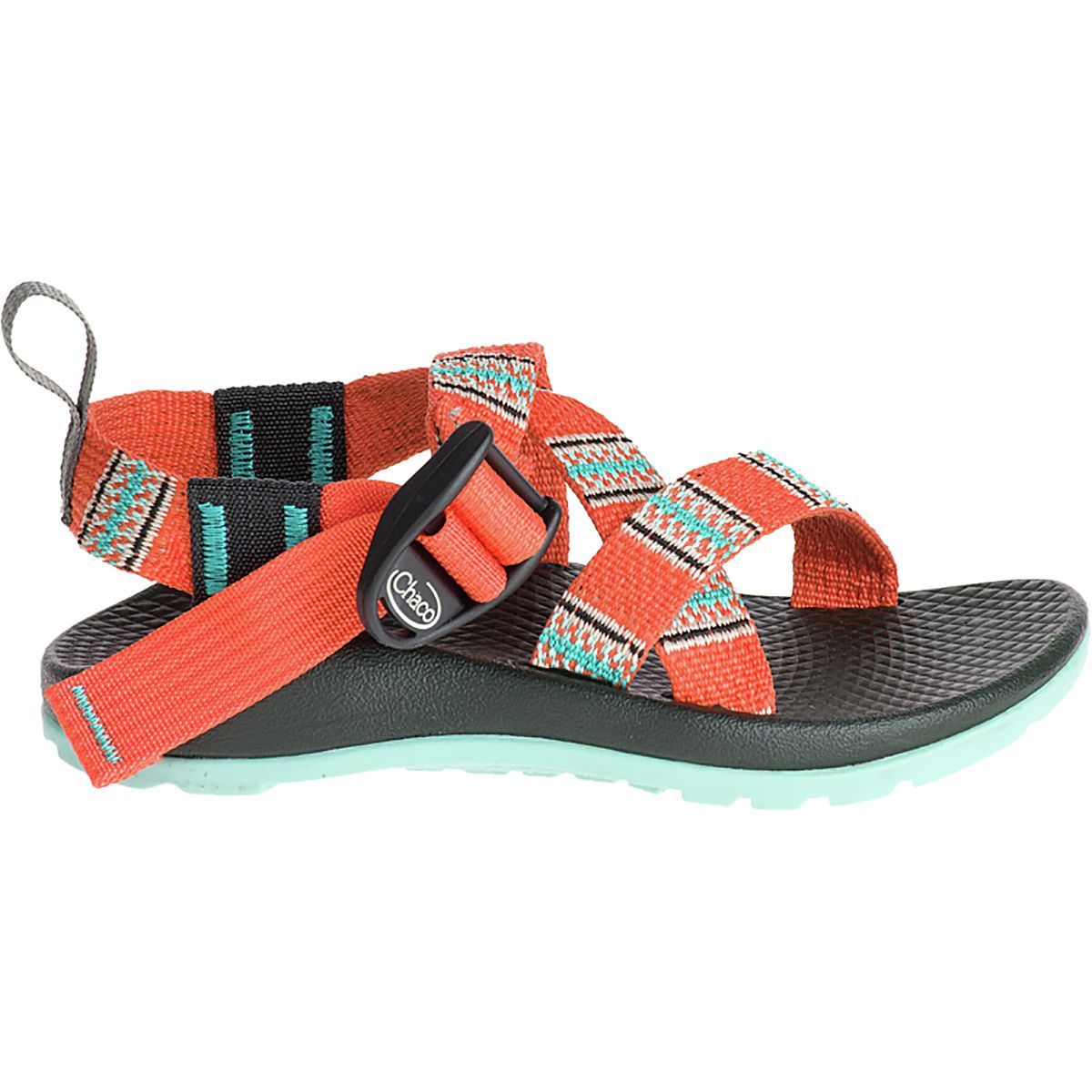 Chaco Z/1 EcoTread Sandal - Kids' Banded Coral, 12.0