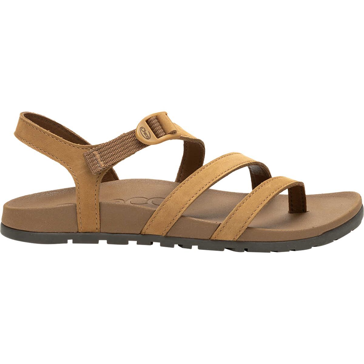 Chaco Lowdown Leather Strappy Sandal - Women's Bone Brown, 8.0