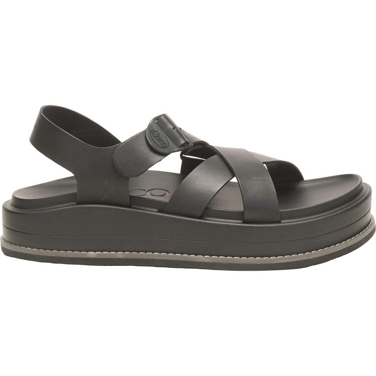 Image of Chaco Townes Midform Sandal - Women's Black, 8.0
