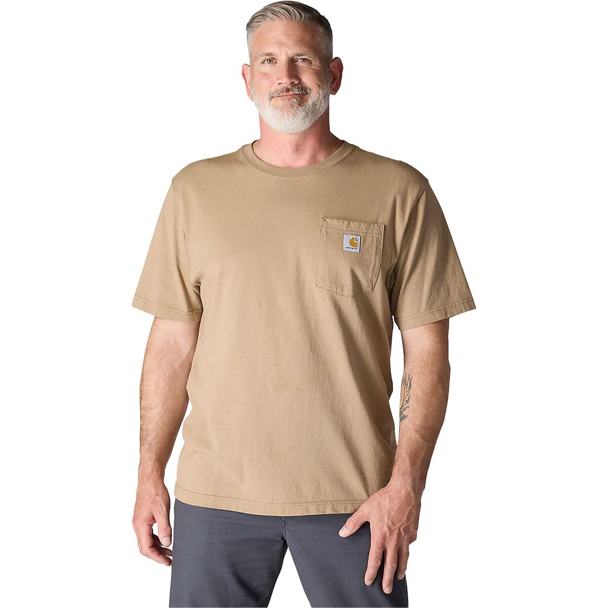 Image of Carhartt Workwear Loose Fit Pocket Short-Sleeve T-Shirt - Men's Desert, L