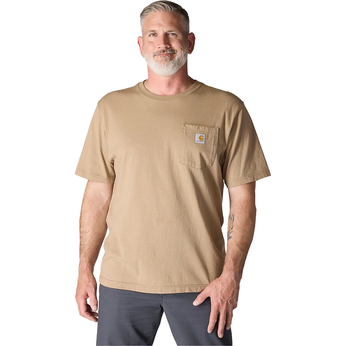 Image of Carhartt Workwear Loose Fit Pocket Short-Sleeve T-Shirt - Men's Desert, L