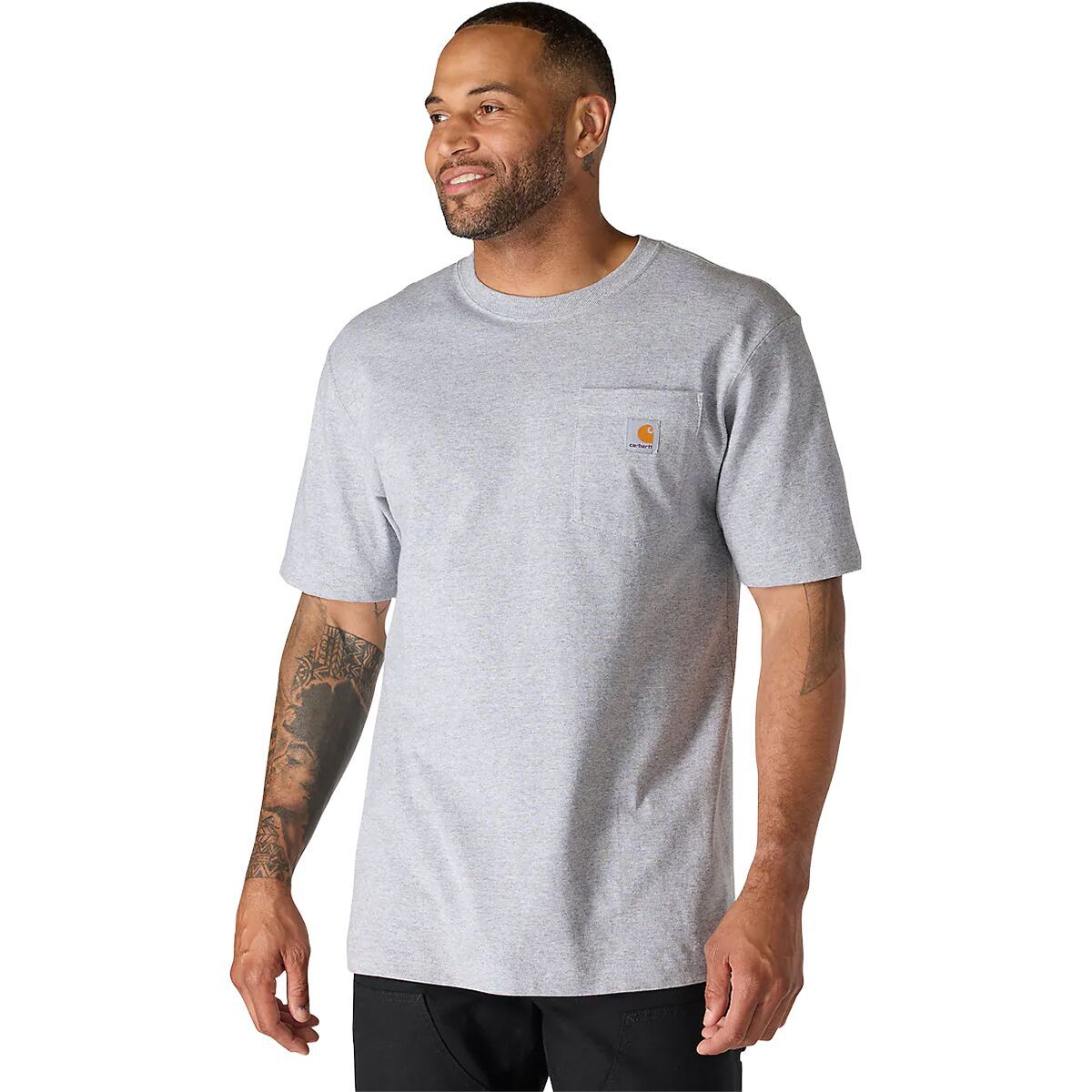 Image of Carhartt Workwear Loose Fit Pocket Short-Sleeve T-Shirt - Men's Heather Gray, S