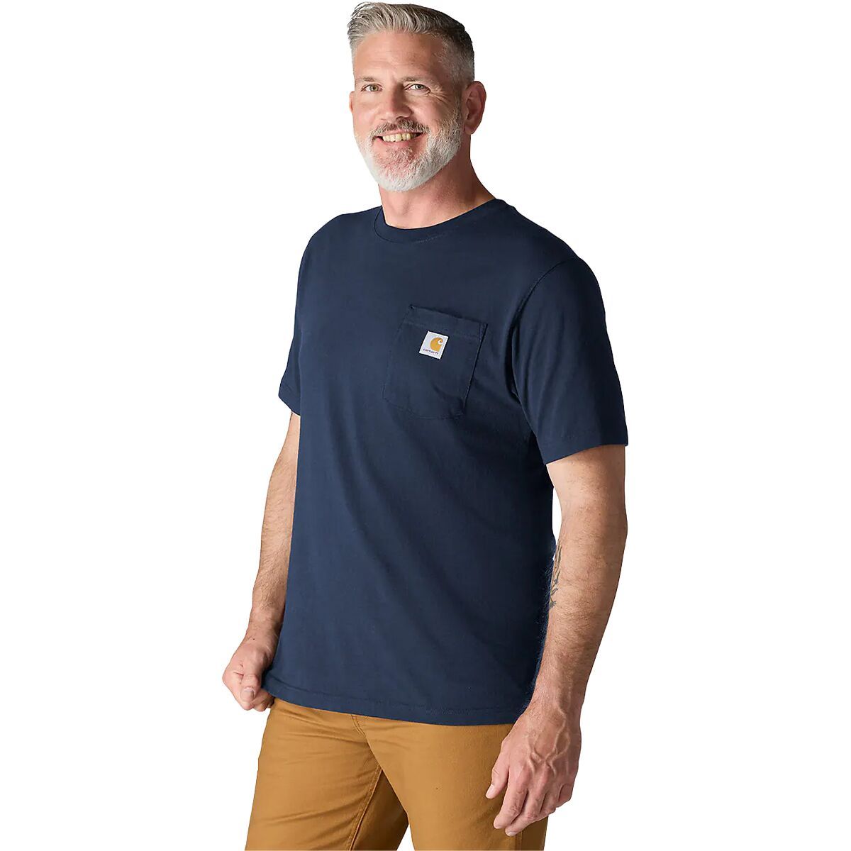 Image of Carhartt Workwear Loose Fit Pocket Short-Sleeve T-Shirt - Men's Navy, M